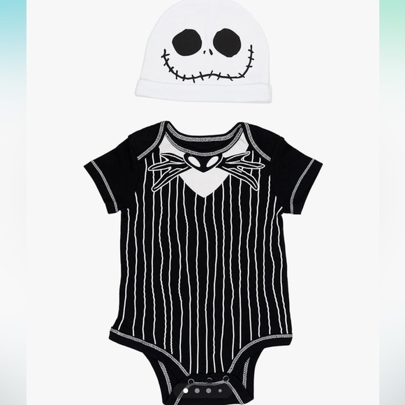 Disney Other - NEW Disney Nightmare Before Christmas Jack Skellington Baby Cosplay Bodysuit Hat